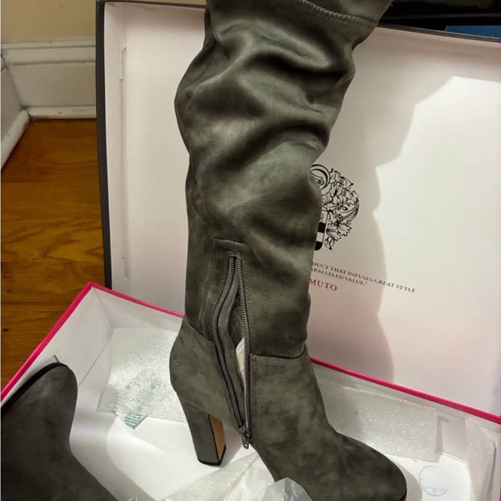 Vince Camuto Charcoal Over the Knee Boots